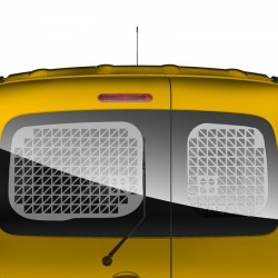 Raamroosters deuren Renault Kangoo 2008+ Wit