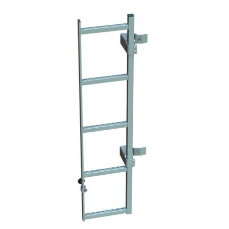 RVS brushed deurladder voor Trafic 2014+ alu imperiaal