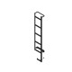 Zwarte ladder Volkswagen Crafter 2017+ H2 volledig te openen deur)