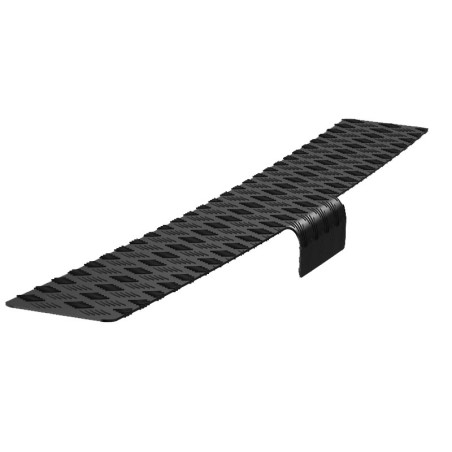 Zwart alu Bumperplaat (trekhaak) Fiat Talento