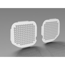 witte raamplaten achterdeuren VW Caddy 2021+