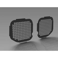 Raamrooster Volkswagen T7 zijdeur Rechts Zwart